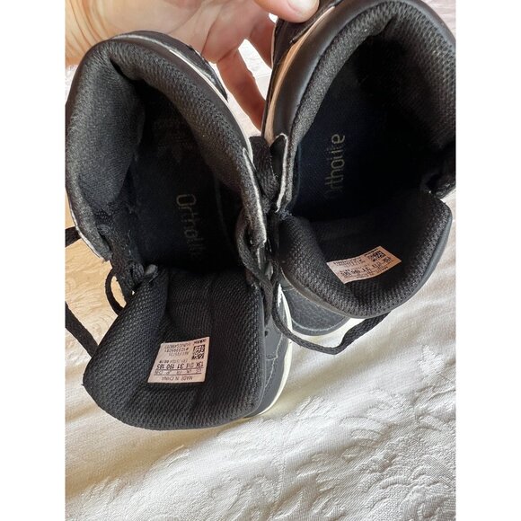 Adidas Hard Court Sneakers Shoes Childs Size 13 Black Athletic High Top - Picture 10 of 10